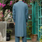 Textured Midnight Blue Kameez Shalwar