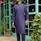 Self Textured Purple Kameez Shalwar