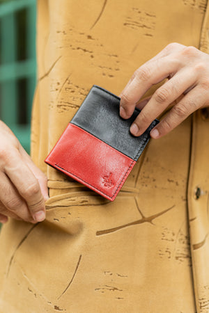 Tiller Red & Black Two Tone Wallet