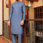 Light Purple Textured Kameez Shalwar