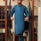 Ice Blue Textured Kameez Shalwar