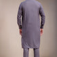 Purple Textured Kameez Shalwar