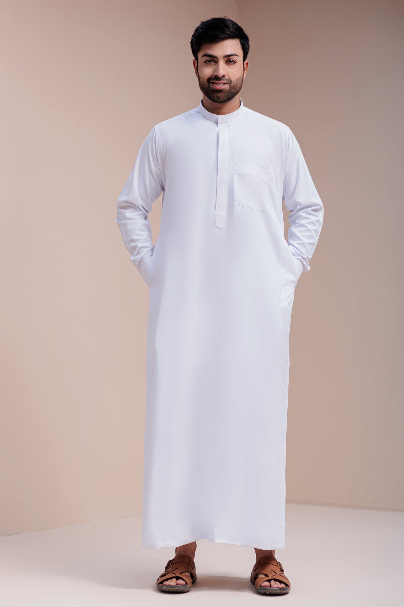 Plain White Saudi Thobes