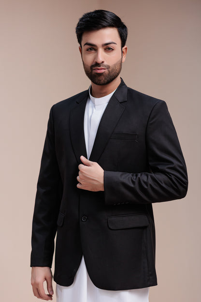 Black Formal Blazer For Men