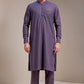 Texture Purple Kameez Shalwar