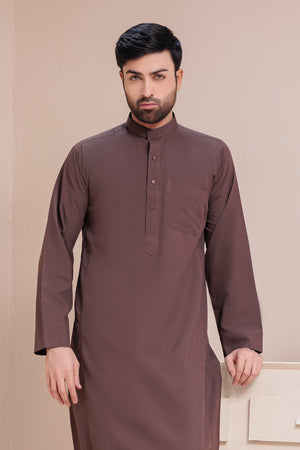 Plain Brown Saudi Thobes