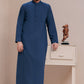 Plain Navy Blue Saudi Thobes