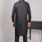 Black With White Self Kameez Shalwar