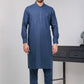 Blue With White Self Kameez Shalwar