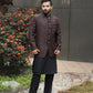 MEHROON PRINCE COAT EMBROIDERY