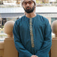 Sea Green Embroidered Emirati Thobe