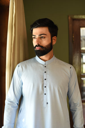 SKY BLUE-KAMEEZ SHALWAR