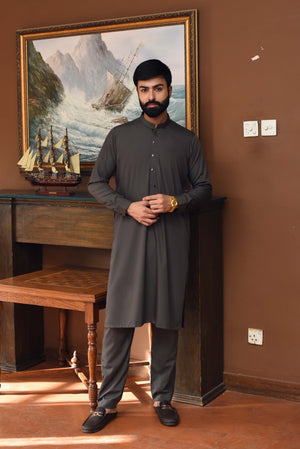 GREY-KAMEEZ SHALWAR