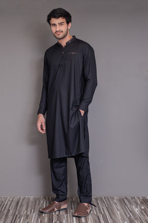 Black Blended Kameez Shalwar