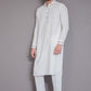 Off-White Blended Kameez Shalwar