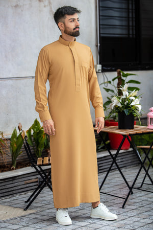 Plain Gold Saudi Thobes