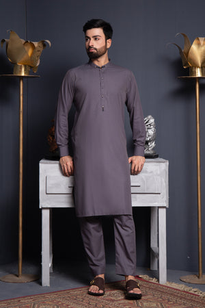 Purple Self Kameez Shalwar