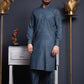 Russian Blue Textured Kameez Shalwar