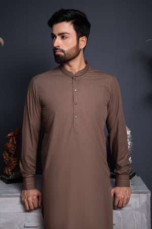 Coffee Blended Kameez Shalwar